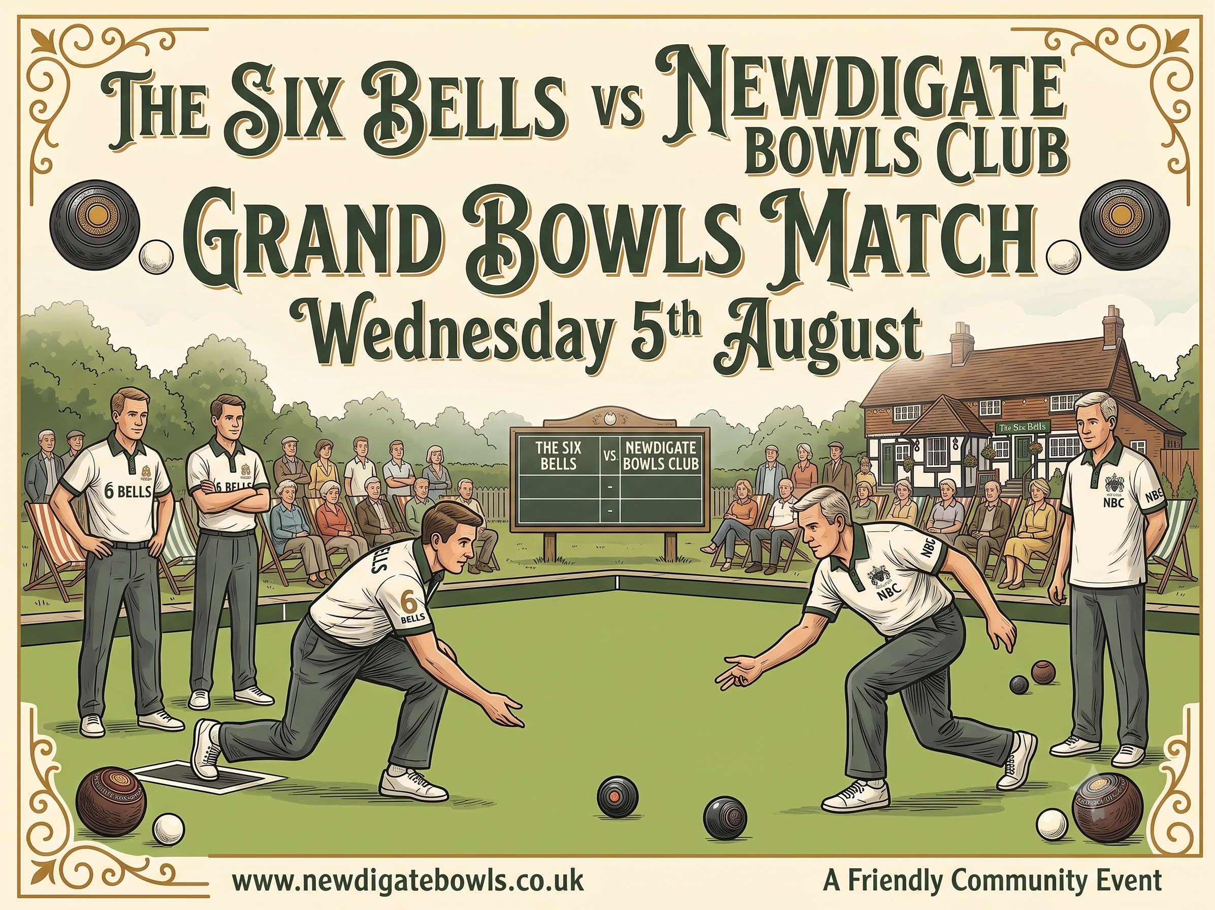 Newdigate Bowls Club Vs. The Six Bells